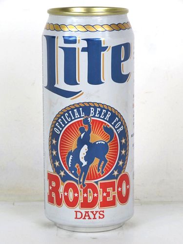 1995 Miller Lite Beer Rodeo Days 16oz One Pint Undocumented Fort Worth Texas