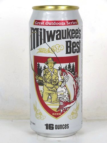 1989 Milwaukee's Best Beer (Fishing) 16oz One Pint Undocumented Eco-Tab Milwaukee Wisconsin