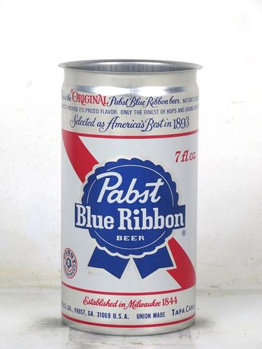1980 Pabst Blue Ribbon Beer 7oz T29-14 Milwaukee Wisconsin