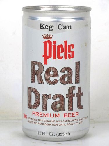 1969 Piels Real Draft Beer 12oz T109-22v Eco-Tab Allentown Pennsylvania