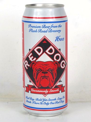 1989 Red Dog Beer 16oz One Pint Undocumented Eco-Tab Milwaukee Wisconsin