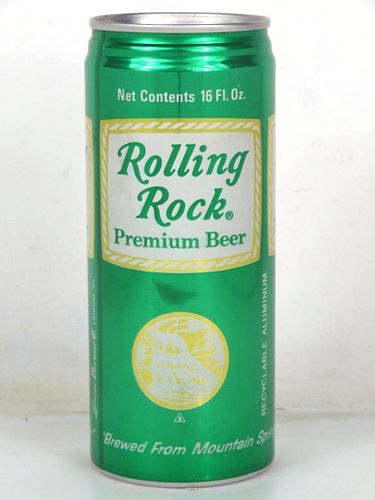 1979 Rolling Rock Beer 16oz One Pint Undocumented Eco-Tab Latrobe Pennsylvania