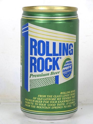 1990 Rolling Rock Premium Beer (test?) 12oz Undocumented Eco-Tab Latrobe Pennsylvania