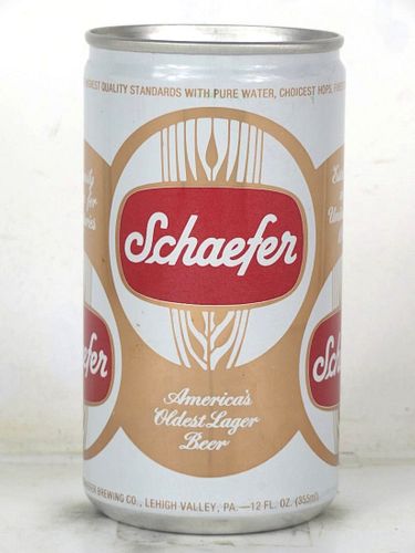 1979 Schaefer Beer 12oz T118-20 Eco-Tab Lehigh Valley Pennsylvania