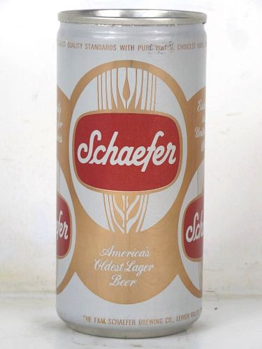 1979 Schaefer Beer (tall) 12oz T118-20v Eco-Tab Lehigh Valley Pennsylvania