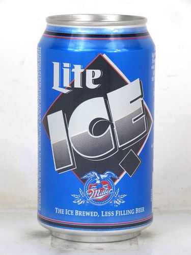 1996 Lite Ice Beer Can 12oz Undocumented Bank Top Milwaukee Wisconsin