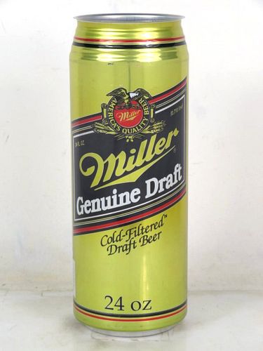 1989 Miller Genuine Draft Beer 24oz Undocumented Milwaukee Wisconsin