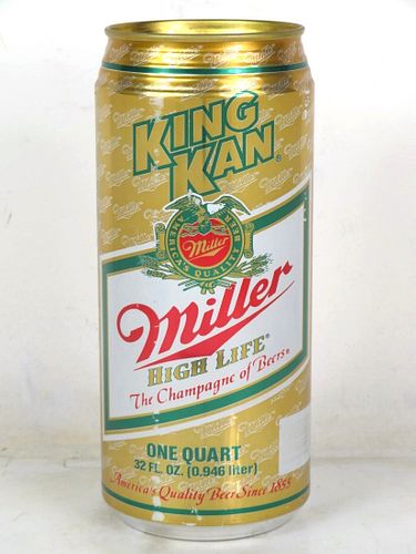 1987 Miller High Life Beer V4 24oz Undocumented Bank Top Milwaukee Wisconsin