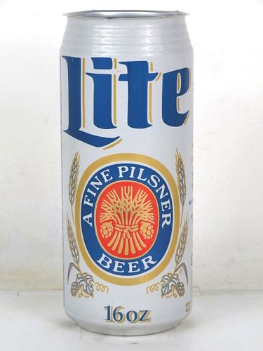 1989 Miller Lite Beer (SG Warning) 16oz One Pint Undocumented Fort Worth Texas