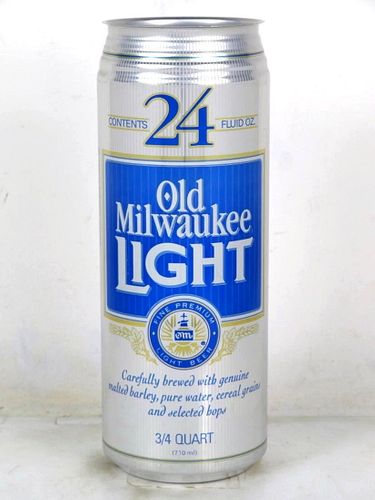 1989 Old Milwaukee Light Beer (SG Warning) 24oz Undocumented Detroit Michigan