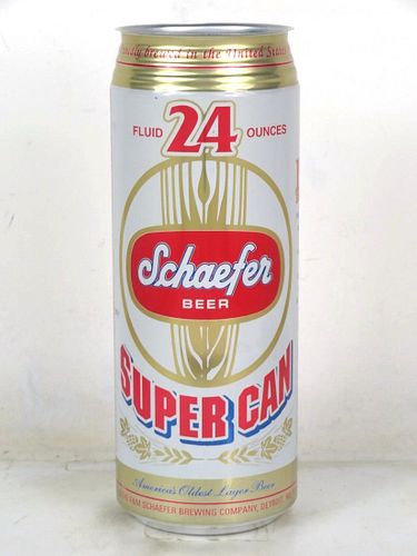 1989 Schaefer Beer "Super Can" 24oz Undocumented Detroit Michigan
