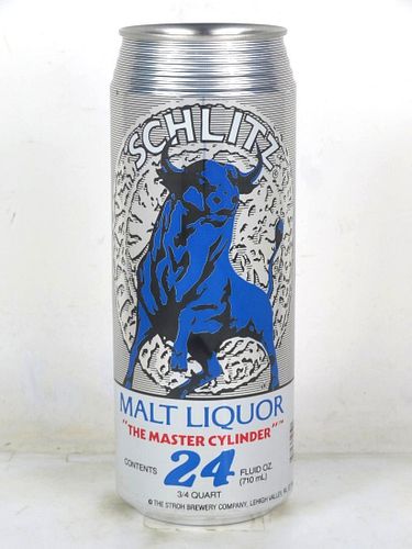 1989 Schlitz Malt Liquor "Master Cylinder" 24oz Undocumented Eco-Tab Detroit Michigan