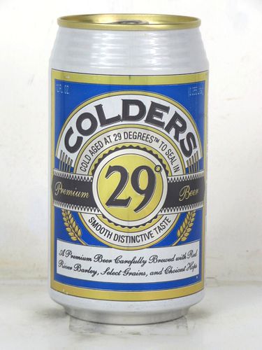 1988 Colders 29 Beer (Test) 12oz Undocumented Eco-Tab Milwaukee Wisconsin