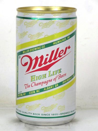1981 Miller High Life Beer (test) 12oz Undocumented Eco-Tab Milwaukee Wisconsin