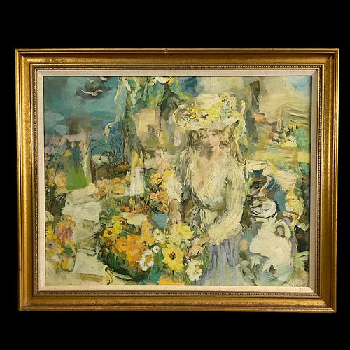 Wallace Bassford (1900-1998) Oil on Canvas, with Signed Book
