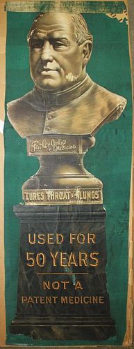 Late 19Th C Father John'S Medicine Advertising Poster
