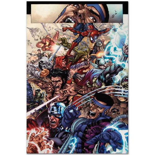 Marvel Comics "Avengers: The Initiative #19" Numbered Limited Edition Giclee on Canvas by Harvey Tolibao with COA.