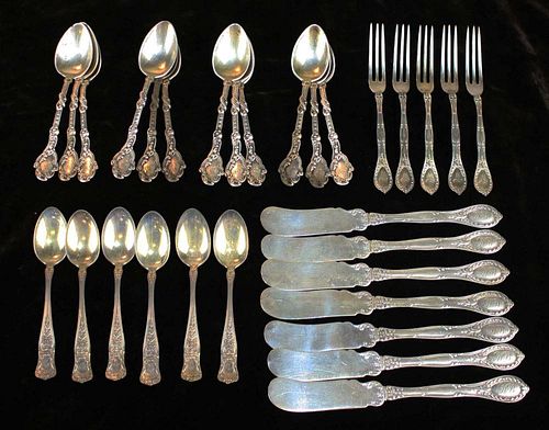 Gorham Sterling Demitasse Spoons, Seafood Forks, & Butter