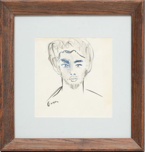 Jack Faxon (American, 1936-2020) Watercolor H 8" W 9"