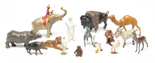 Britains And French Lead Miniatures: Animals, Humans, Farm Items Etc.