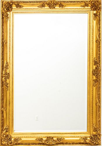 Giltwood And Gesso Mirror, H 59" W 41"