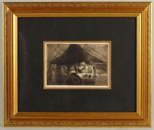 Jacob Camille Pissarro Grand'mere (effet de lumiere).