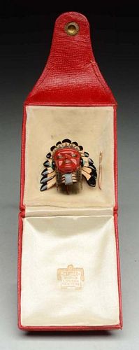 Cartier Native American Indian Full Headdress  Brooch.