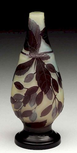 Galle Art Glass Vase.