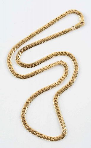 11-1/2" 14K Yellow Gold Necklace.