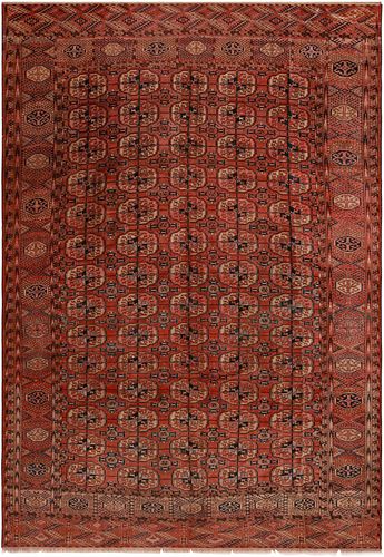 No Reserve - Antique Persian Turkeman Rug 10 ft 5 in x 7 ft 1 in (3.17 m x 2.15 m)