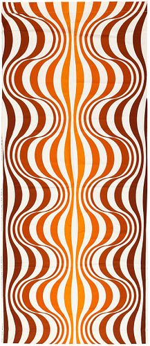 Vintage Scandinavian Verner Panton “mira Spectrum” Textile 8 ft 8 in x 4 ft 1 in (2.64 m x 1.24 m)