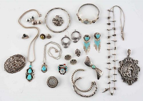 Lot Of Assorted Silver Accessories.