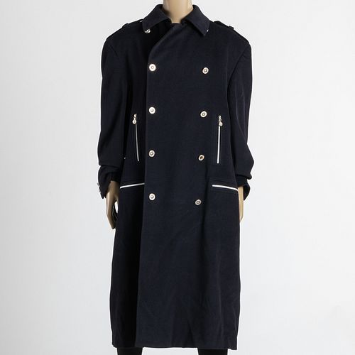 Gianni Versace Black Cashmere Overcoat