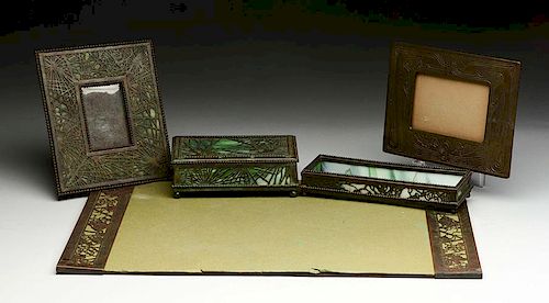 Lot Of 5: Vintage Tiffany & Co. Desk Pieces.