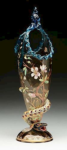 Moser Serpent Vase.