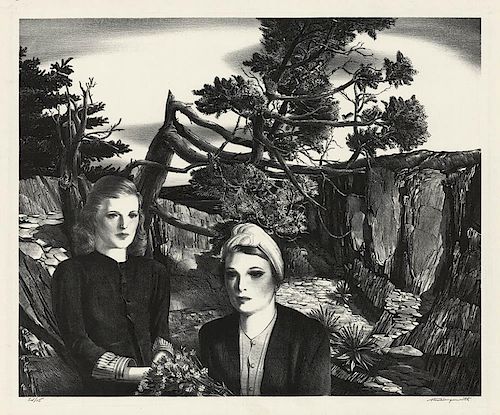 Original Wengenroth Lithograph - A Composition, 1940.