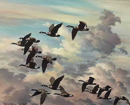 Harry Curieux Adamson (1916-2012) Canada Geese