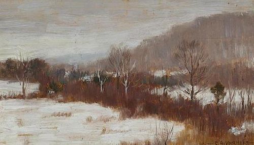 Clark Greenwood Voorhees (1871-1933) Snow in Lenox, Mass.
