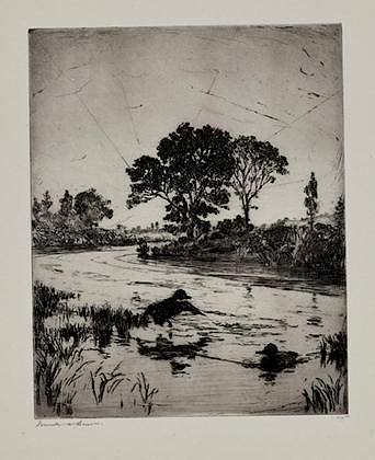 Frank W. Benson (1862-1951) The River