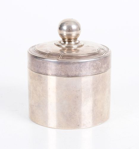 A Tiffany and Co. Sterling Dresser Jar