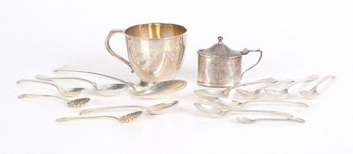 A Group of English Sterling Tableware