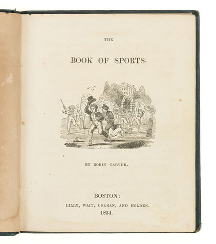 BASEBALL, FIRST BOOK PUBLISHED TO DESCRIBE AND ILLUSTRATE THE SPORT IN AMERICA