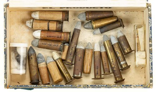 ASSORTED CIVIL WAR AND OTHER ANTIQUE AMMUNITION / CARTRIDGES, UNCOUNTED LOT