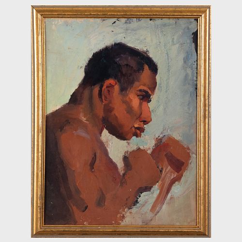 20th Century School: Portrait of a Boxer