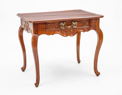 Louis XV Style Provincial Fruitwood Side Table