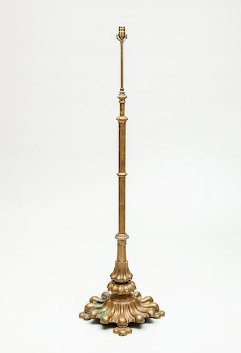 Renaissance Style Brass Floor Lamp