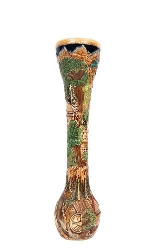 Mettlach Style German Bud Vase