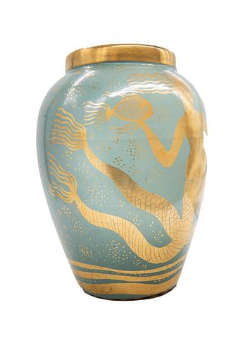 Rare Waylande Gregory Mermaid Vase