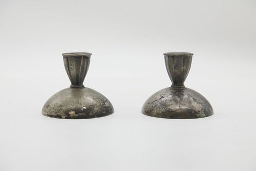 Pair of Metal Candle Stick Holders
