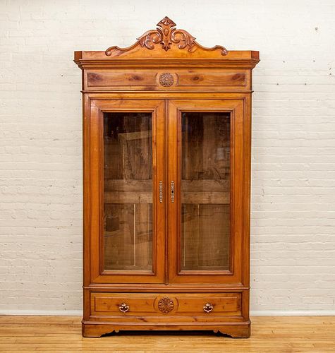 Victorian Carved Fruitwood Cabinet